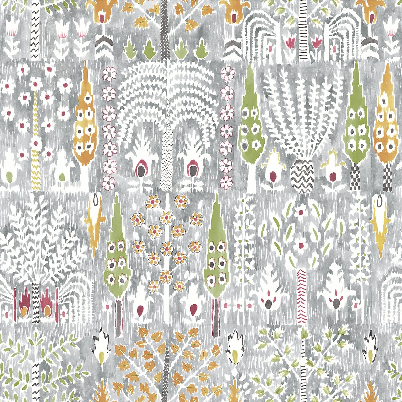 RoomMates Gray Persian Ikat Peel & Stick Wallpaper